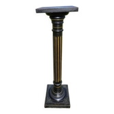 Napoleon III stand column in blackened wood and gold, mid-19th century