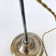 Lampe 1900, câble tissu tressé, tulipe verre au choix
