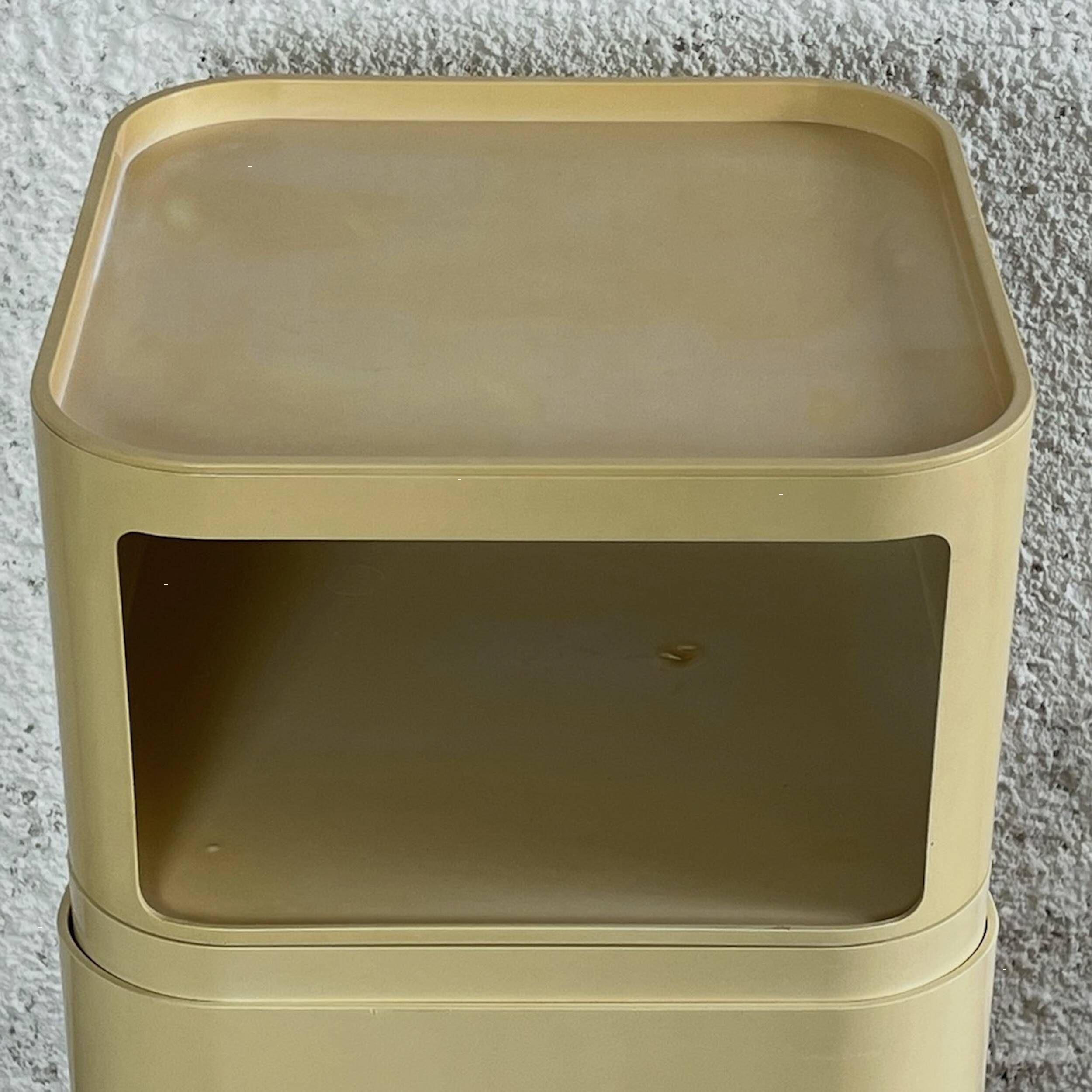 Rare Laundry Basket Container Componibili 4984 Anna Castelli design for Kartell, 60s