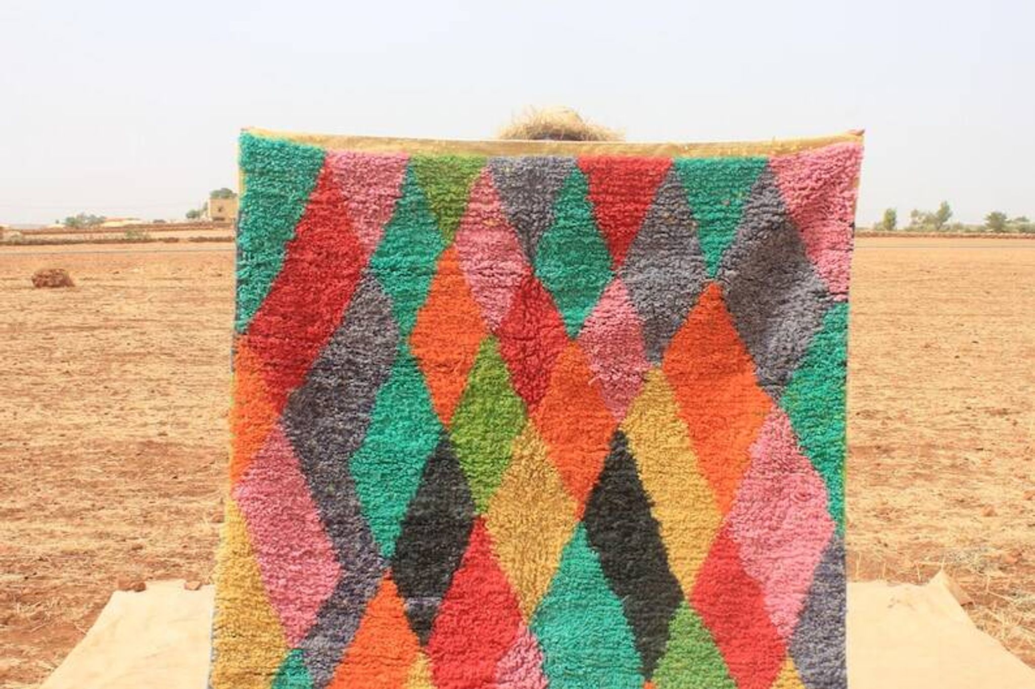Tapis bérbere fait main traditionnelle 250cmx150cm