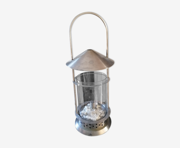 White metal lantern