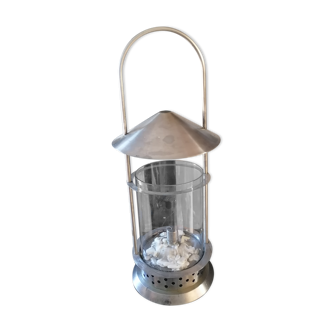 White metal lantern