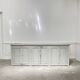 Enfilade vintage patine gris clair