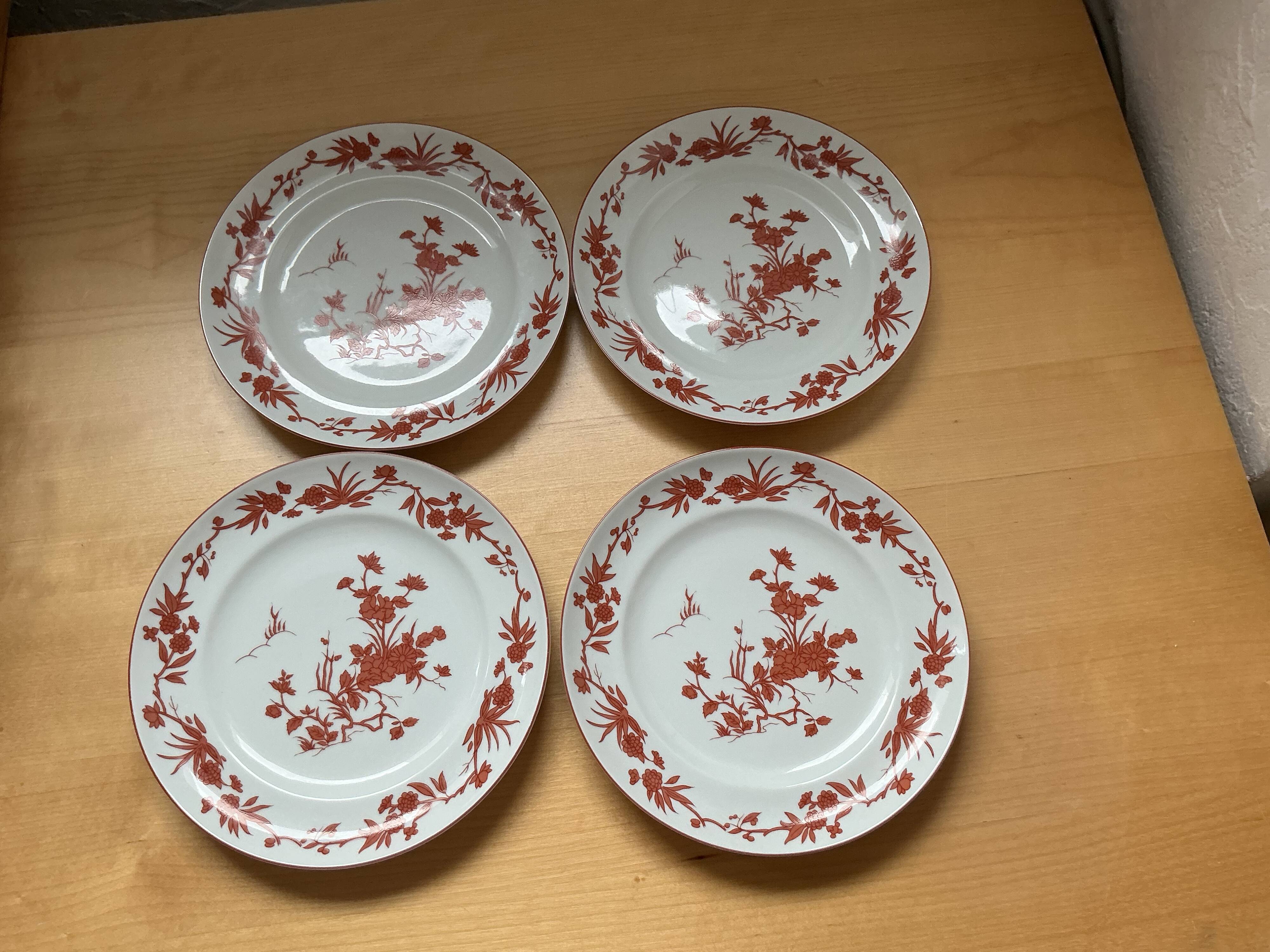 4 Assiettes Vista Alegre 20cm décor Goa