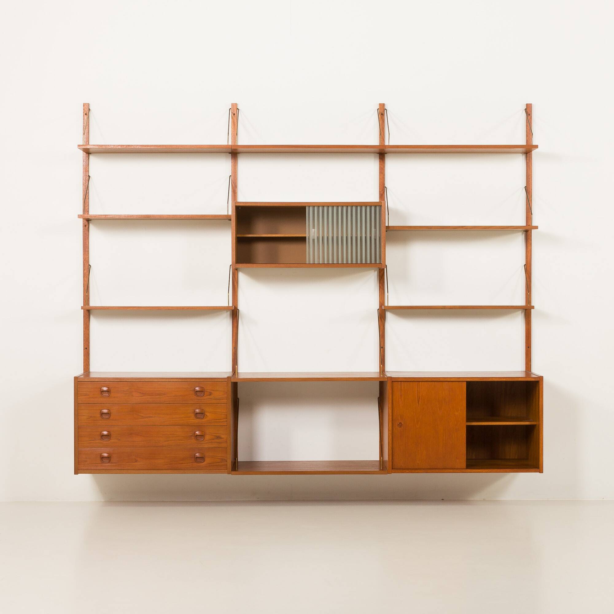 PS System vintage shelving unit by Randers Mobelfabrik, Denmark, 1960s