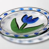 Assiette en verre tulipe Kosta Boda : Ulrica Hydman Vallien, design suédois