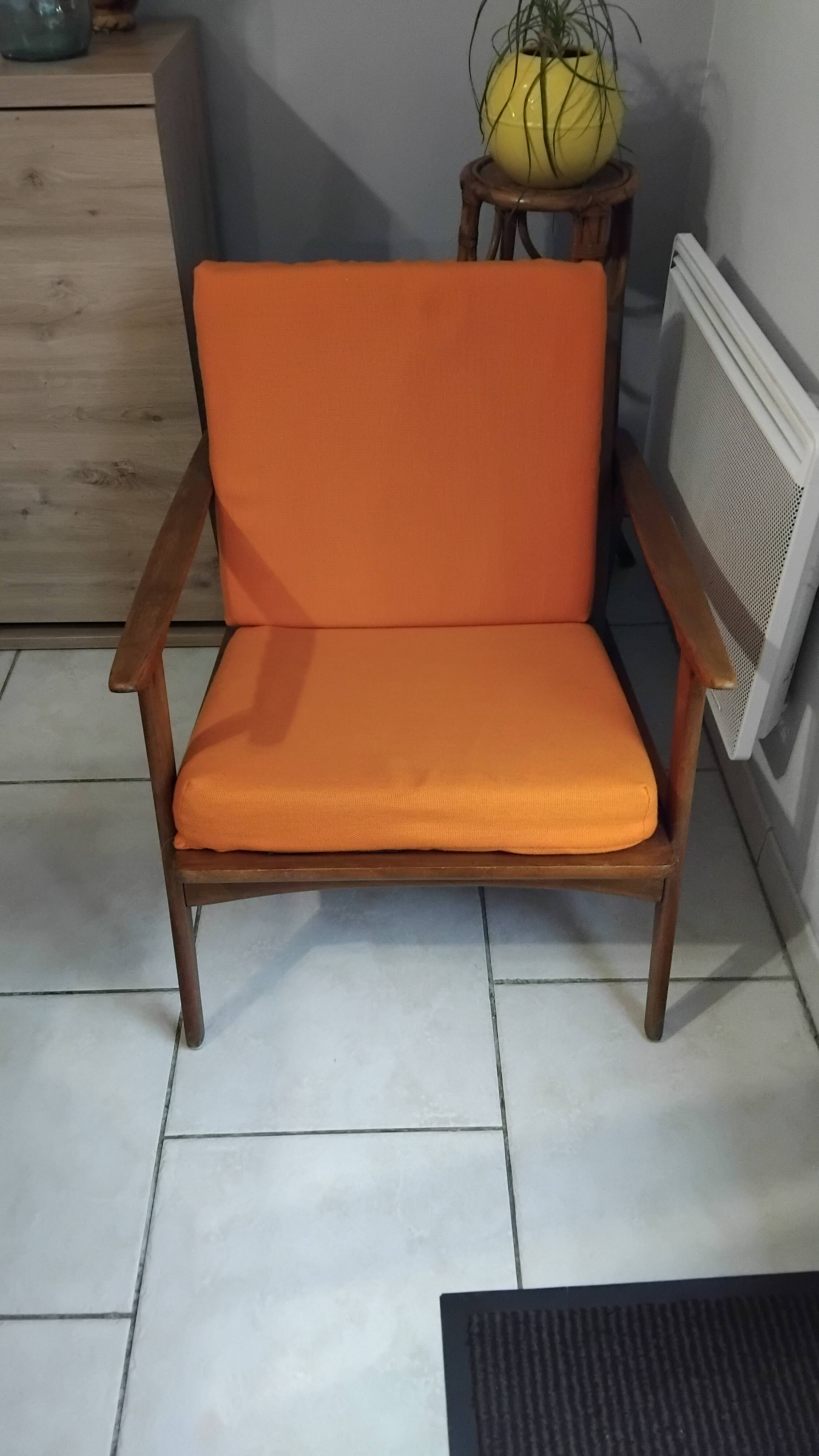 Fauteuil scandinave année 60 vintage danois