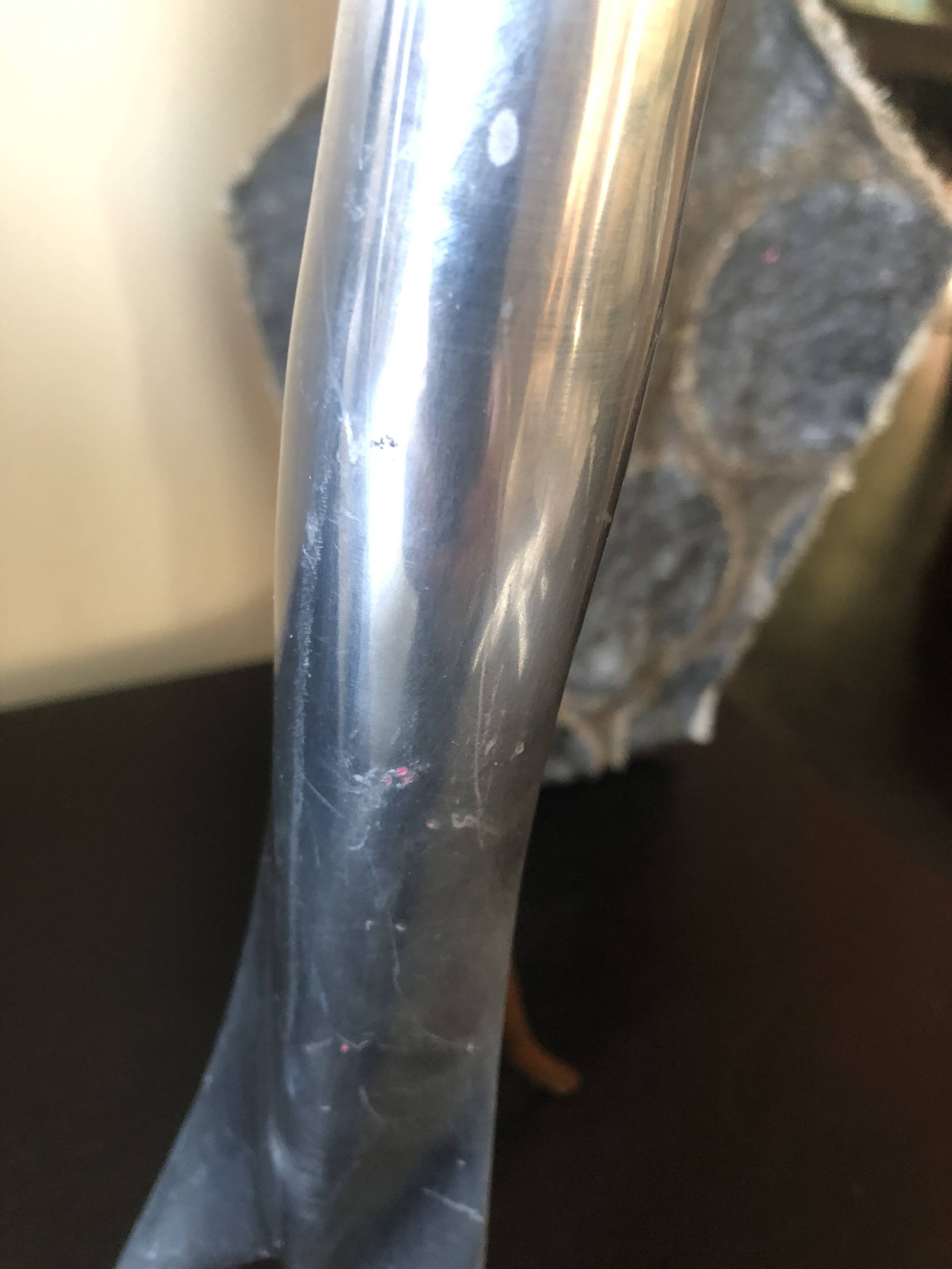 Aluminium cast iron candlestick