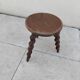 Small vintage plant stand with twisted tripod legs