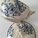 Antique ironstone tureen – Bordeaux MGB – blue floral decoration
