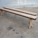 Paire de bancs de table de ferme
