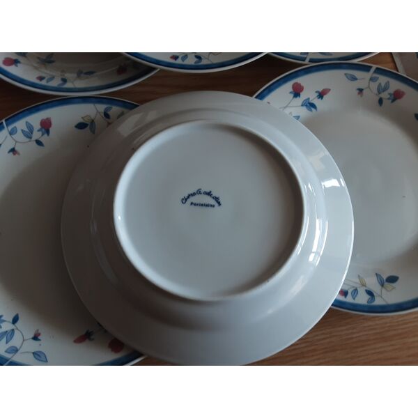 6 assiettes plates Chriss g collection | Selency