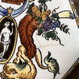 Old candy box with Renaissance decor from Gien earthenware
