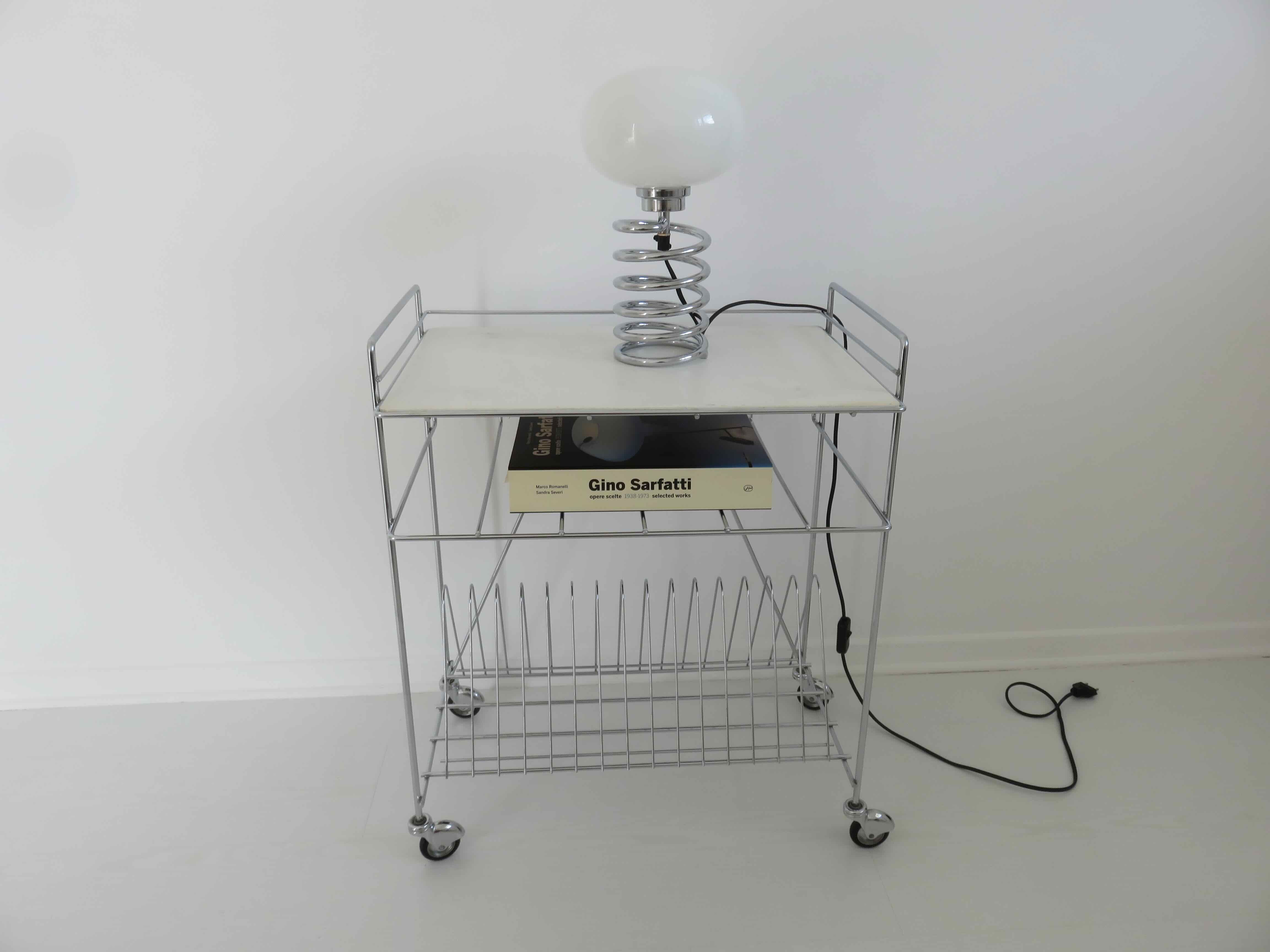 Rolling table door reviews range vinyls in chrome metal 60s 70s