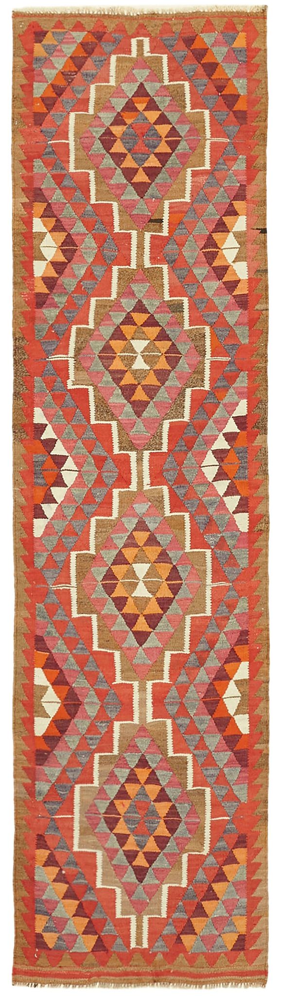 Tapis kilim vintage Herki tissé à la main en Turquie