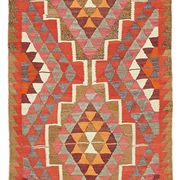 Tapis kilim vintage Herki tissé à la main en Turquie