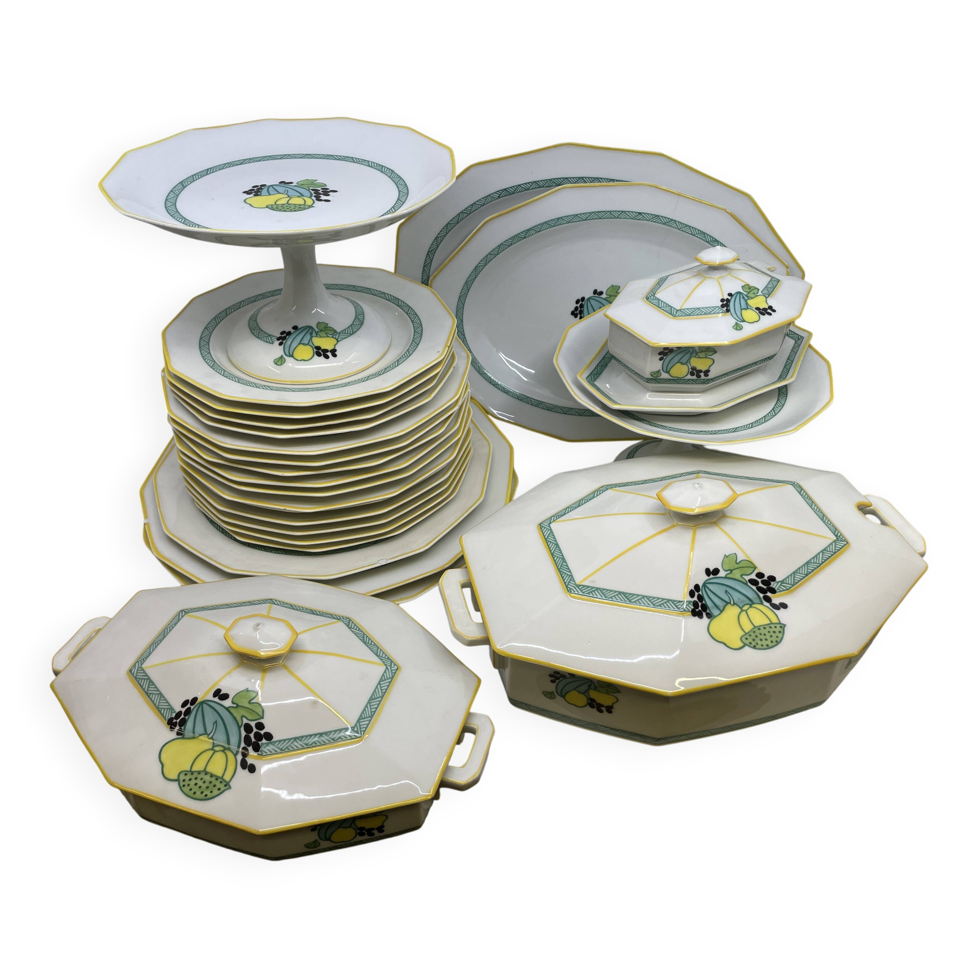 Limoges porcelain table service A. Lanternier & Co. 25 pieces
