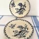 Assiettes plates Gien chardons
