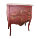 French XIX jumping chest of drawers in Chinese lacquer ox and golden blood