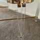 Vintage coffee table in lucite and brass 60s-70s