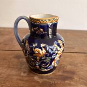 Pichet Milk Jug Creamer Earthenware Gien Renaissance Model Angel Cherub Putti