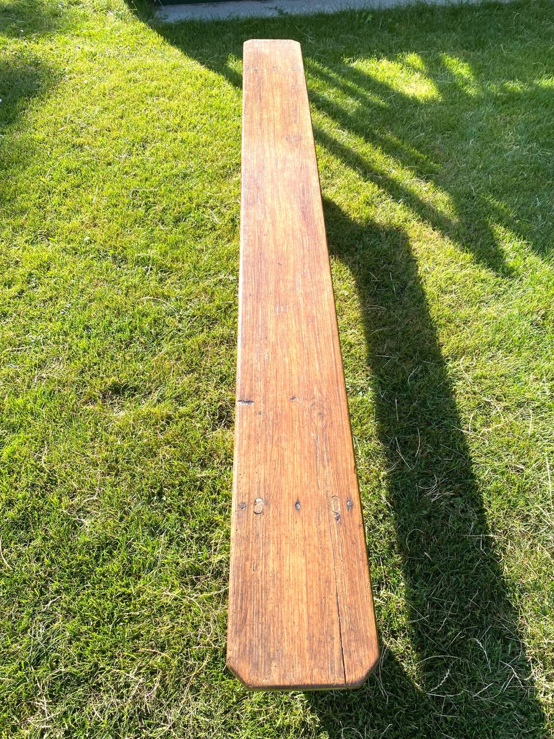 Old wooden farm bench - 2 meters
