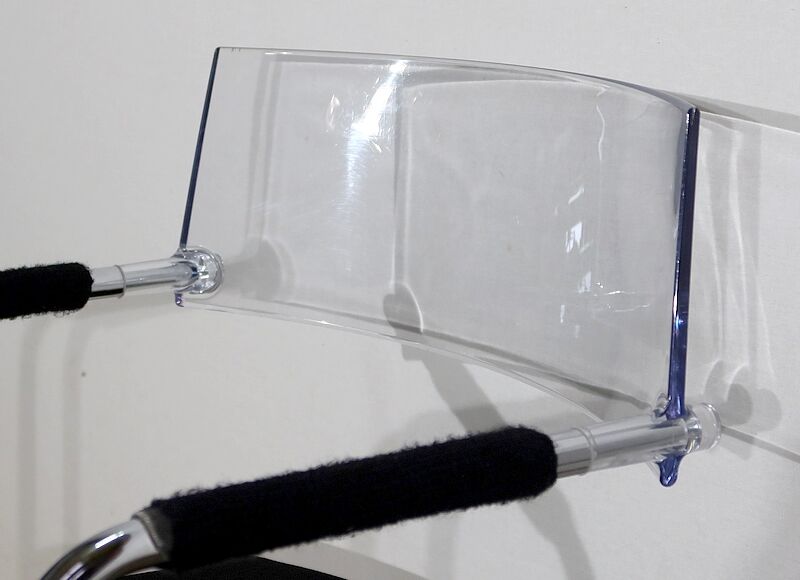 Office chair in chromed metal – xxth