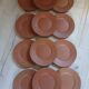 12 large flat plates Molin / Charolles