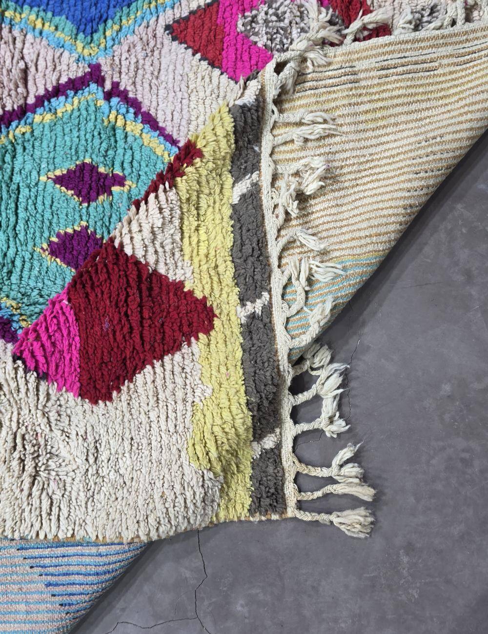 Handmade Colourful Berber Rug - 274 x 210 cm