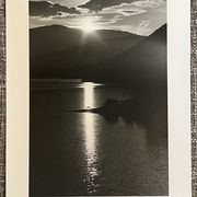 Photograph black and white silver print circa 1970 seascape