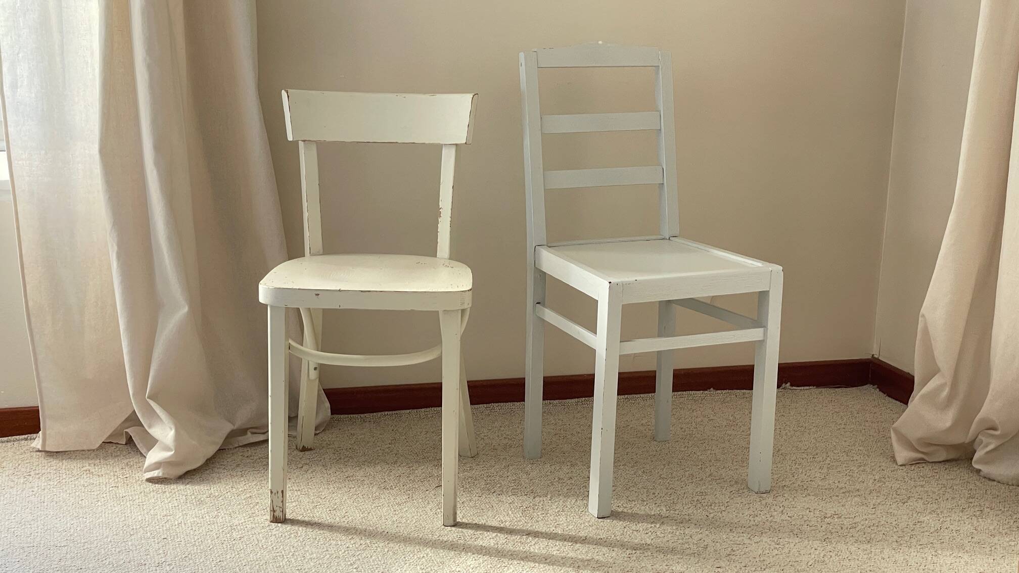 Paire de chaises bistrot vintage
