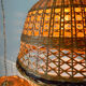 60s rattan chandeliers (X2)