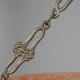 Art Deco pendant lamp in silver bronze, France, circa 1925