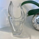 Asymmetrical crystal vase by Schneider from the 1960s - 1970s.