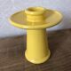 Vintage yellow ceramic candlestick