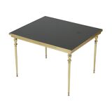 Table basse vintage en laiton et cuivre