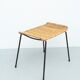 Gian Franco Legler attributed rattan stool, 1950s