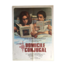 Affiche cinéma "Domicile Conjugal" François Truffaut 60x80cm 1970