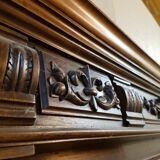 Solid wood mirror with moldings