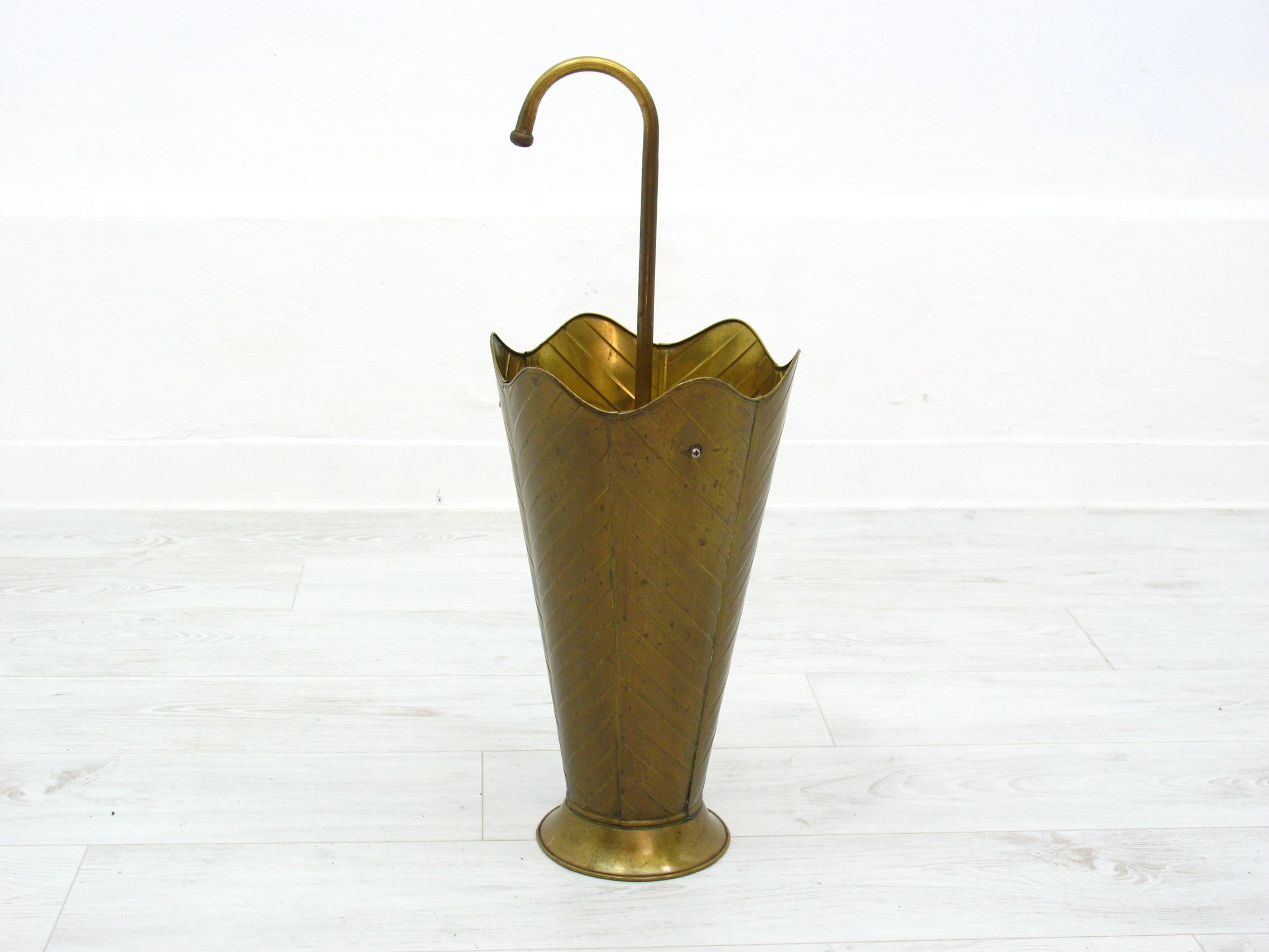Vintage umbrella stand in metal, 1970s