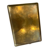 Hammered brass tray