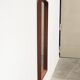 Miroir minimaliste mid-century allemand en teck de Zier-Form, années 1960