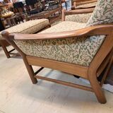 Scandinavian armchairs and ottomans