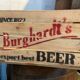 Vintage wooden case Bière Burghardt's Beer