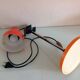 Sliding desk lamp orange vintage 70s