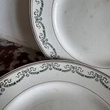 Ironstone plates St Amand