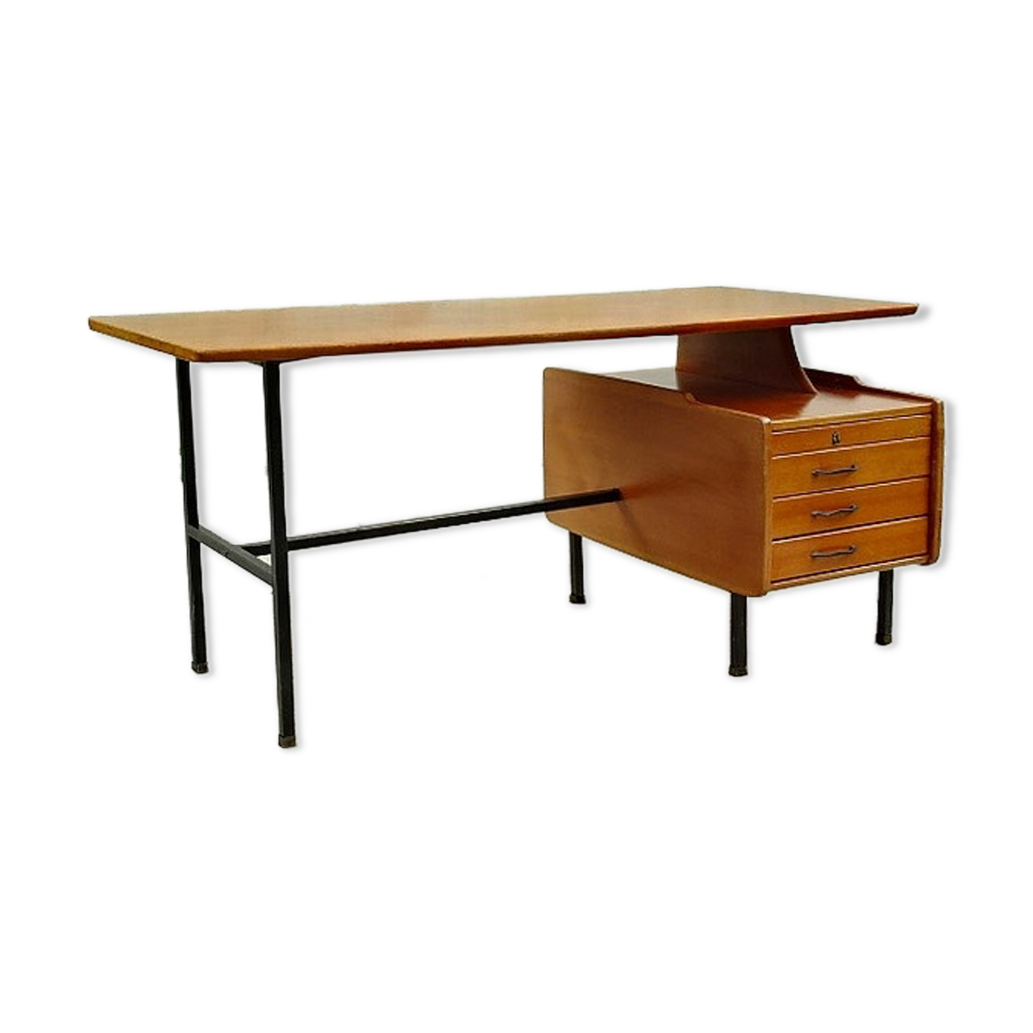 Desk of the designer Jacques Hauville vintage years 1950