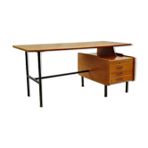 Bureau du designer Jacques Hauville vintage années 1950