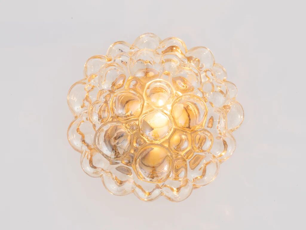 Helena Tynell for Glashutte Limburg amber bubble flush mount