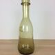 Vase 32 cm en verre bullé vert